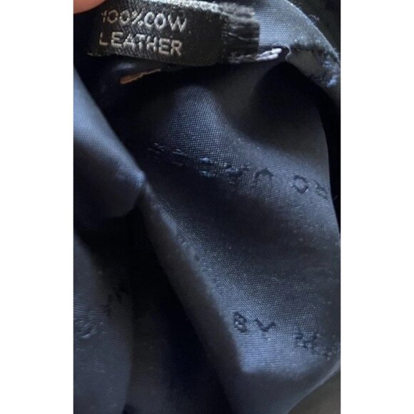 Marc by Marc Jacobs Shelter Island Blue Color Brown Block Leather Satchel Tote - Picture 5 of 16